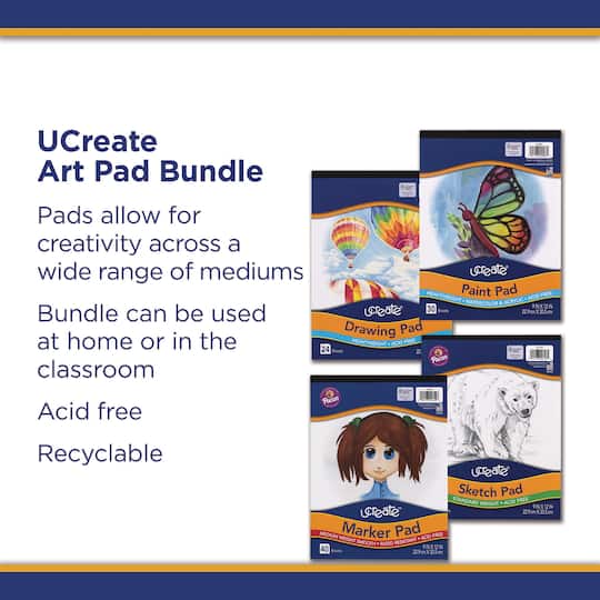 UCreate® 9" x 12" Art Pad Bundle Set